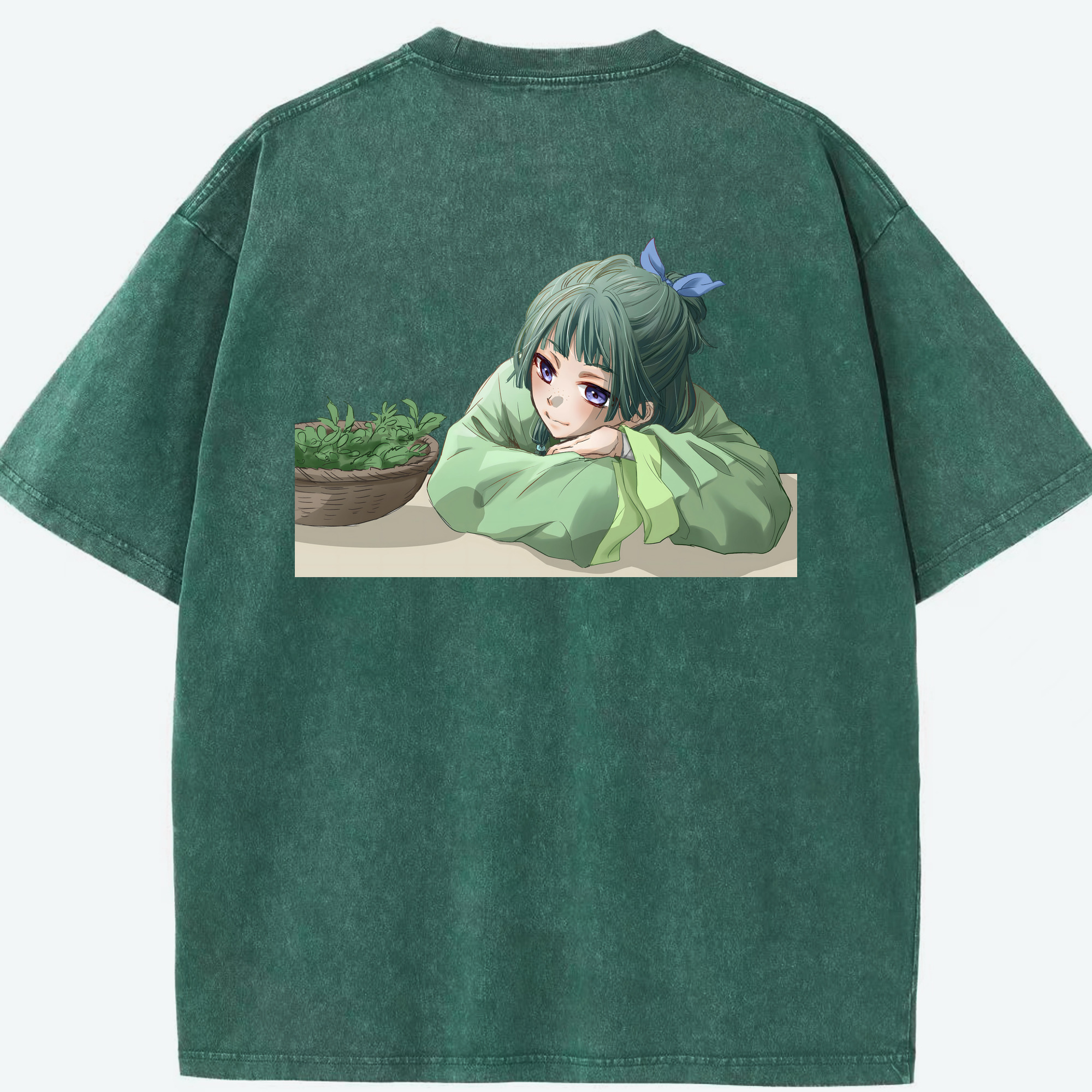 （画像用） 薬屋のひとりごと The Apothecary Diaries 綿100% ヴィンテージ風 半袖Tシャツ（背面プリント）